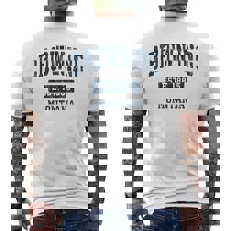 Browning Montana Mt ビンテージ スポーツ 確立 ネイビーデザイン 長袖tシャツ メンズTシャツ バックプリント - Kawaiitshirt