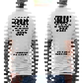Bruh It's Last Day Of School Sign My Student Signature Men's T-shirt Back Print - Monsterry