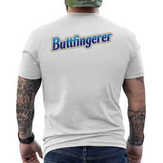 Buttfingerer Inappropriate Offensive Adult Dark Humor Men's T-shirt Back Print - Thegiftio UK