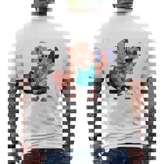 Bóbr Kurwa Gym Fitness Meme ボディービルダー&パンパー 長袖tシャツ メンズTシャツ バックプリント - Kawaiitshirt