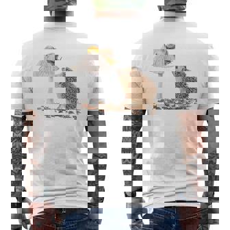 Caracol De Erizo Lindo Y Hongo En El Bosque Cottagecore Camiseta Hombre Estampado Espalda - Regaloses