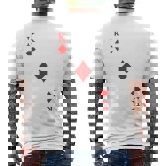 Carte À Jouer Carreau Roi Carnaval Costume Poker T-shirt imprimé au dos - Cadeauxyz