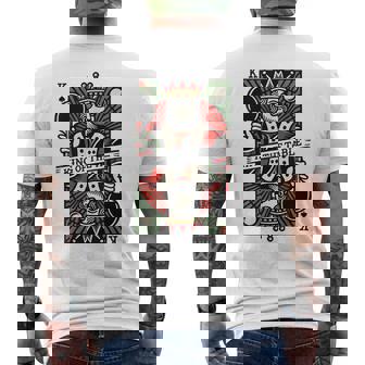 Carte De Jeu Rétro Roi De La Table De Tennis De Table T-shirt imprimé au dos - Cadeauxyz