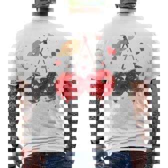 Cerezas Coquette Chica Aesthetic Camiseta Hombre Estampado Espalda - Regaloses
