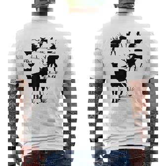 Cerfsauvages Cerfs Cerfs Cerfs Chevreuil Cerf Chevreuil Cerf T-shirt imprimé au dos - Cadeauxyz