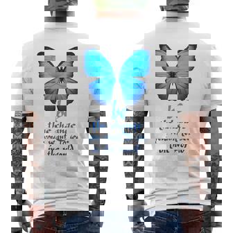 Be The Change 蝶 メンズTシャツ バックプリント - Kawaiitshirt