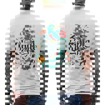 Chapina Guatemalan Pride With Quetzal Bird Men's T-shirt Back Print | Mazezy