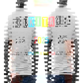 Children's Kita Abgänger 2025 Kita Geschafft 2025 Kita Ade 2025 Blue T-Shirt mit Rückendruck - Seseable