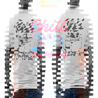Chill The 4Th Out 4Th Of July Beer Patriotic Party Usa Men's T-shirt Back Print | Mazezy