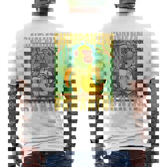 Chimpanzini Bananini Italian Brainrot メンズTシャツ バックプリント - Kawaiitshirt