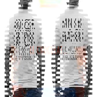 Chocolat Humour Mon Cœur Bat Pour Le Chocolat Message Drôle T-shirt imprimé au dos - Cadeauxyz