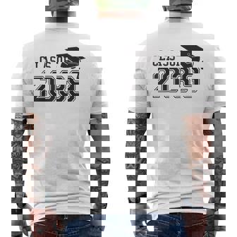 Class Of 2039 Grow With Me First Day Of School Graduation Men's T-shirt Back Print - Monsterry