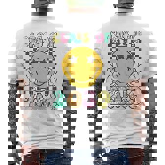 Class Of 2039 Grow With Me Retro Kindergarten To Graduation Men's T-shirt Back Print - Monsterry