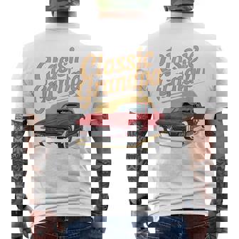 Classic Grandpa Car Enthusiast Retro Auto Men's T-shirt Back Print - Thegiftio