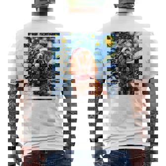 Cockerpanieltarry Night Christmasan Gogh Doganta Hat 長袖tシャツ メンズTシャツ バックプリント - Kawaiitshirt