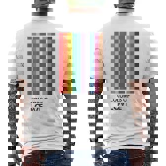 Colors Of Love Lgbt Flag Pride Month トランスジェンダー レインボーtシャツ メンズTシャツ バックプリント - Kawaiitshirt