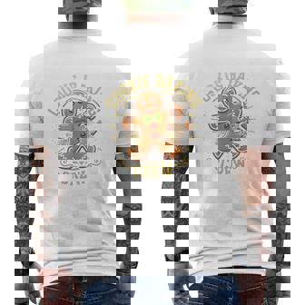 Cookie Baking Crew ジンジャーブレッドマン おもしろクリスマスベーキング 長袖tシャツ メンズTシャツ バックプリント - Kawaiitshirt