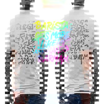 Cool Barista Gets More Likes Than Barman、バリスタ、バーマンより 長袖tシャツ メンズTシャツ バックプリント - Kawaiitshirt