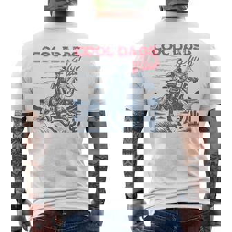 Cool Dads Club Cowboy Western Papa Daddy Happy Father's Day Men's T-shirt Back Print - Thegiftio UK