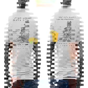 Côte Amalfitaine Citrons Granita Al Limone Capri Italie T-shirt imprimé au dos - Cadeauxyz