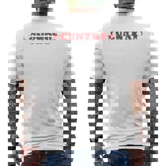 Country Cowboy Concert Western Cowgirl Cuntry Men's T-shirt Back Print - Thegiftio