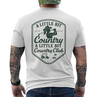 Country Golf Southern Cowgirl Golfing Country Club Golfer Men's T-shirt Back Print - Thegiftio UK