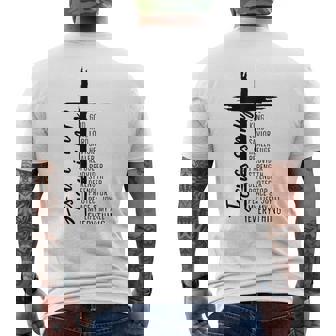 Croix Christ Christ Jésus Est Mon Dieu Roieigneur Etauveur T-shirt imprimé au dos - Cadeauxyz