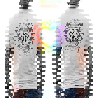Csd Free Hugs Lgbt Gay Pride T-shirt da uomo con stampa posteriore - Novitaregali