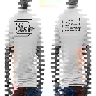 Css 完全に理解した おもしろ メンズTシャツ バックプリント - Kawaiitshirt