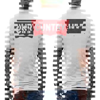 Cuntry Rodeo Western Cowgirl Cowboy Men's T-shirt Back Print - Thegiftio