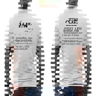 Céline ファーストネームの定義 メンズTシャツ バックプリント - Kawaiitshirt