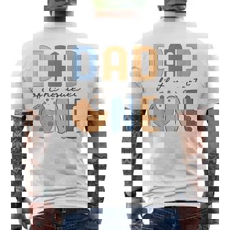 Dad Of Theweet One クッキーとミルク 1歳の誕生日パーティー メンズTシャツ バックプリント - Kawaiitshirt