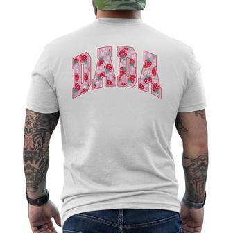 Dada Of The Berry First Birthday Strawberry Family Matching Men's T-shirt Back Print - Thegiftio UK