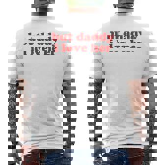 But Daddy I Love Her Y2k Aesthetic Men's T-shirt Back Print - Thegiftio UK