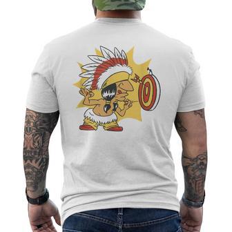 Dardos Indios De Dibujos Animados Divertidos Y Coloridos Camiseta Hombre Estampado Espalda - Regaloses