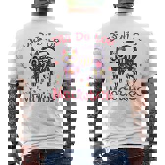 Dia De Los Meowtos Muertos シュガースカル キャット 死者の日 メンズTシャツ バックプリント - Kawaiitshirt