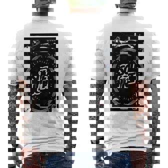 Dj ターンテーブル バトルレコードプレーヤー ディスク ジョッキー ミュージックディスコ メンズTシャツ バックプリント - Kawaiitshirt