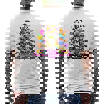 Dj フトアゴヒゲトカゲ 音楽愛好家のキッズ ディージェイ メンズTシャツ バックプリント - Kawaiitshirt