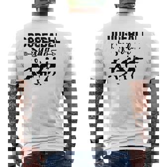 Dodgballquad Dodge Ball Game メンズTシャツ バックプリント - Kawaiitshirt