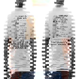 Dog Dad Happy Father's Day To The Best Golden Retriever Dad Men's T-shirt Back Print - Monsterry