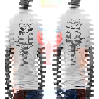 Dolce Vibes Only Vibes Martini Red Lobster Italian Summer Men's T-shirt Back Print | Mazezy