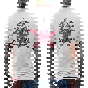 Drapeau De La République De Californie Ours En Détresse T-shirt imprimé au dos - Cadeauxyz