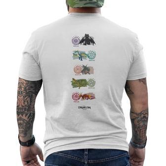 Dreamworks Dragons Dragon Color Class Men's T-shirt Back Print - Thegiftio UK