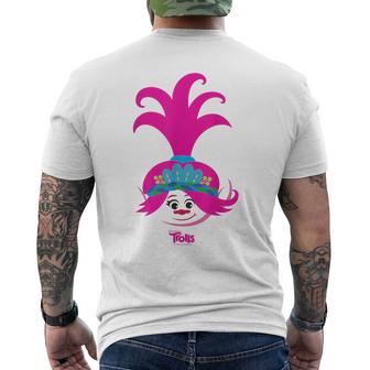 Dreamworks Trolls Poppy Big Face Men's T-shirt Back Print - Thegiftio UK