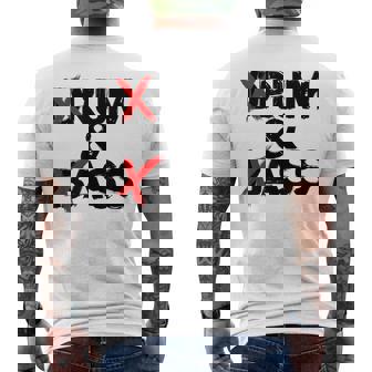 Drum And Bass Rum & Ass メンズTシャツ バックプリント - Kawaiitshirt