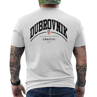 Dubrovnik Croacia Hrvatska Croacia Dubrovnikiaje Croacia Camiseta Hombre Estampado Espalda - Regaloses