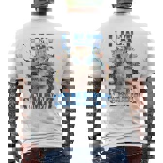 I Eat セメント 呪われた猫 面白い 奇妙な特定 ダンク ミーム 長袖tシャツ メンズTシャツ バックプリント - Kawaiitshirt