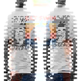 Eatwim Repeat Amantes Del Tiburón Retrointage Para Laemana Camiseta Hombre Estampado Espalda - Regaloses