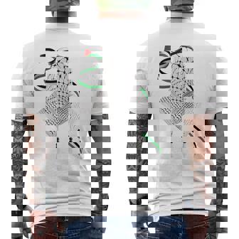 El Diseño Palestino Está En La Parte Posterior De La In Mangas Camiseta Hombre Estampado Espalda - Regaloses