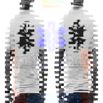 Emstar Of Life 救急医療サービス Emt Paramedic メンズTシャツ バックプリント - Kawaiitshirt